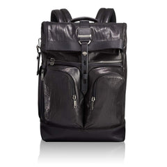 TUMI - Alpha Bravo London Roll Top Leather Laptop Backpack