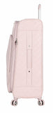 BCBGeneration BCBG Perf-ECT Luggage - 3 Piece Softside Expandable Lightweight Spinner Suitcase Set - Travel Set includes 20-Inch Carry on, 24-Inch and 28-Inch Checked Suitcases (Quilt Pink)