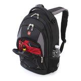 Swiss Gear Bungee Backpack, Black/Grey, One Size - backpacks4less.com