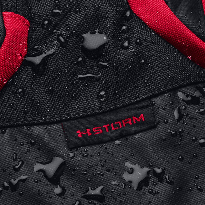 Under Armour Adult Hustle Pro Backpack , Red (600)/Metallic Ore , One Size Fits All