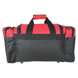 Dalix 20 Inch Sports Duffle Bag with Mesh and Valuables Pockets, Red - backpacks4less.com