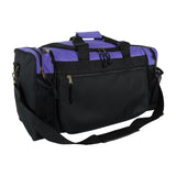 Dalix 20 Inch Sports Duffle Bag with Mesh and Valuables Pockets, Purple