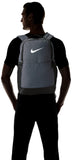 Nike Brasilia Medium Training Backpack, Nike Backpack for Women and Men with Secure Storage & Water Resistant Coating, Flint Grey/Black/White - backpacks4less.com