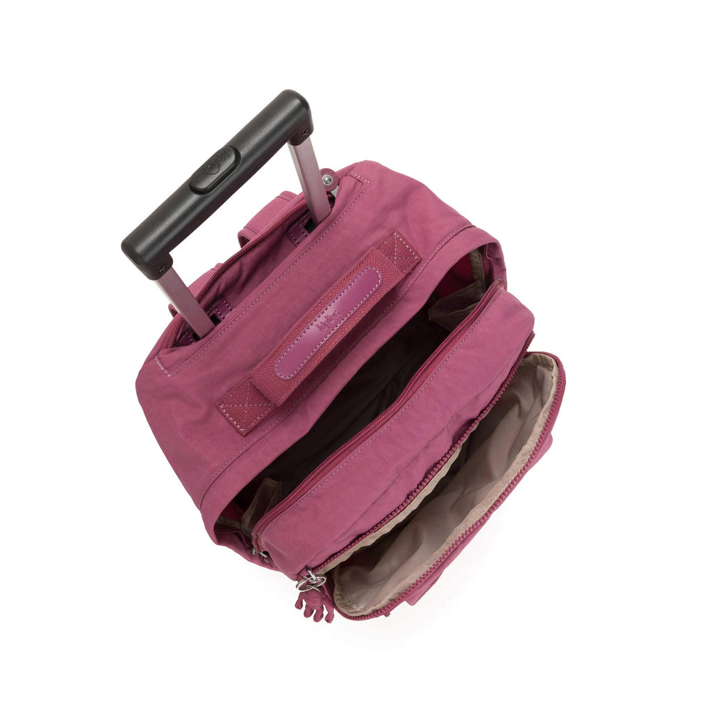 Kipling Sanaa Large Rolling Backpack Fig Purple - backpacks4less.com