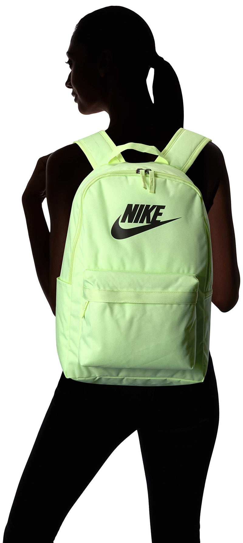 NIKE Heritage Backpack 2.0, Barely Volt/Barely Volt/Black, Misc - backpacks4less.com
