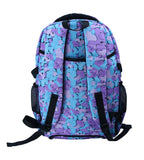 Meetbelify Kids Rolling Backpacks Luggage Six Wheels Unisex Trolley School Bags Purple - backpacks4less.com