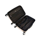 Mia Toro Italy Macchiolina Polish Hardside Spinner Luggage 3pc Set, Gold