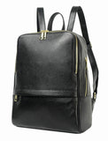 Coolcy Hot Style Women Real Genuine Leather Backpack Fashion Bag (Black) - backpacks4less.com