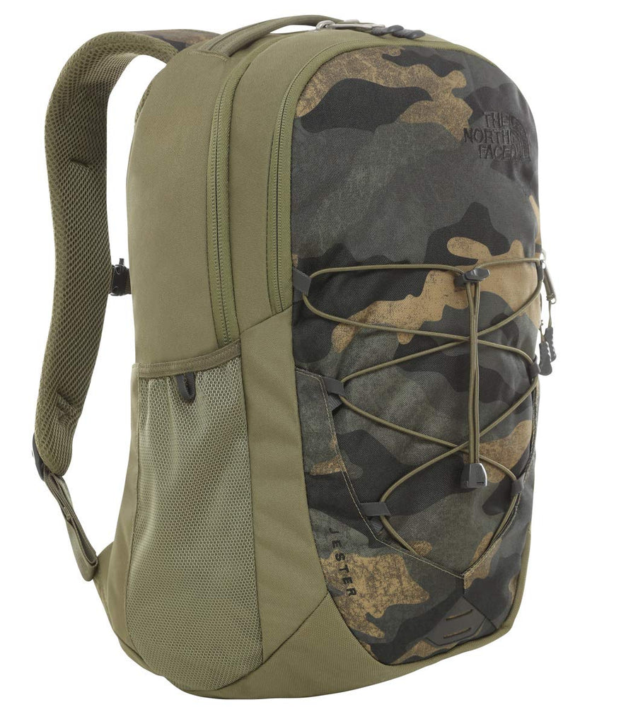 medley los van voorraad The North Face Jester Backpack, Burnt Olive Green Waxed Camo Print/Bur–  backpacks4less.com