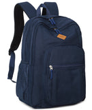 Abshoo Classical Basic Womens Travel Backpack For College Men Water Resistant Bookbag (Navy) - backpacks4less.com