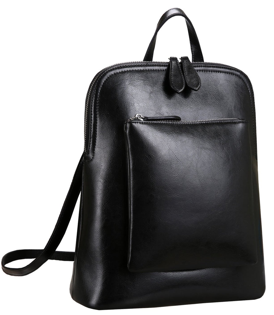 Heshe Women s Vintage Leather Backpack Casual Daypack for Ladies and G backpacks4less