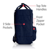 Fjallraven - Kanken Mini Classic Backpack for Everyday, Royal blue - backpacks4less.com