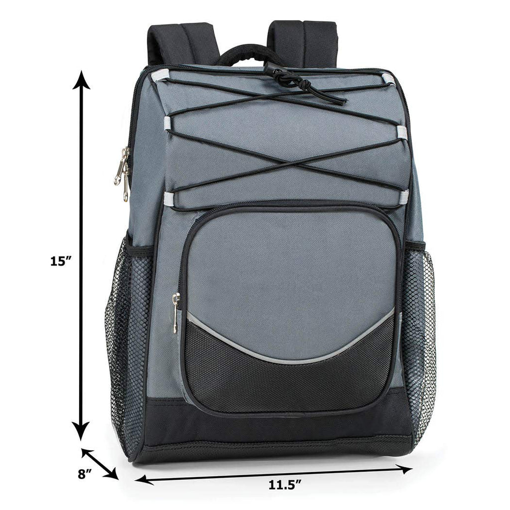Backpack Cooler Backpack Insulated, Hiking Backpack Coolers, Travel Backpack Great Soft Cooler Bag for Backpacking, Camping, Picking Bag, Beach Bag, Lunch Bag for Women and Men, Holds 20 cans Gray - backpacks4less.com