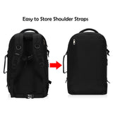 Hynes Eagle Travel Backpack 40L Flight Approved Carry on Backpack, Black with 3PCS Packing Cubes 2018 - backpacks4less.com