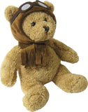 Kreative Kids Adorable Aviator Pilot Bear Rolling Backpack w/Removable Stuffed Toy & Wheels - backpacks4less.com