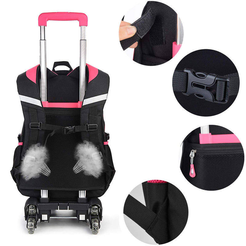 Rolling Backpack, Fanspack Backpack with Wheels for Girls or Boys - backpacks4less.com