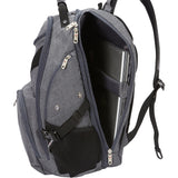 SwissGear Travel Gear Lightweight Bungee Backpack (Black Navy) - backpacks4less.com