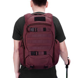 Mardingtop 28L Tactical Backpacks Molle Hiking daypacks for Camping Hiking Military Traveling 28L-Purplish Red - backpacks4less.com