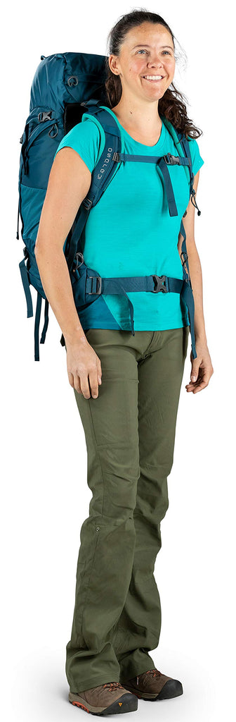 Osprey Packs Kyte 46 Women's Backpack, Ice Lake Green, WX/Small - backpacks4less.com
