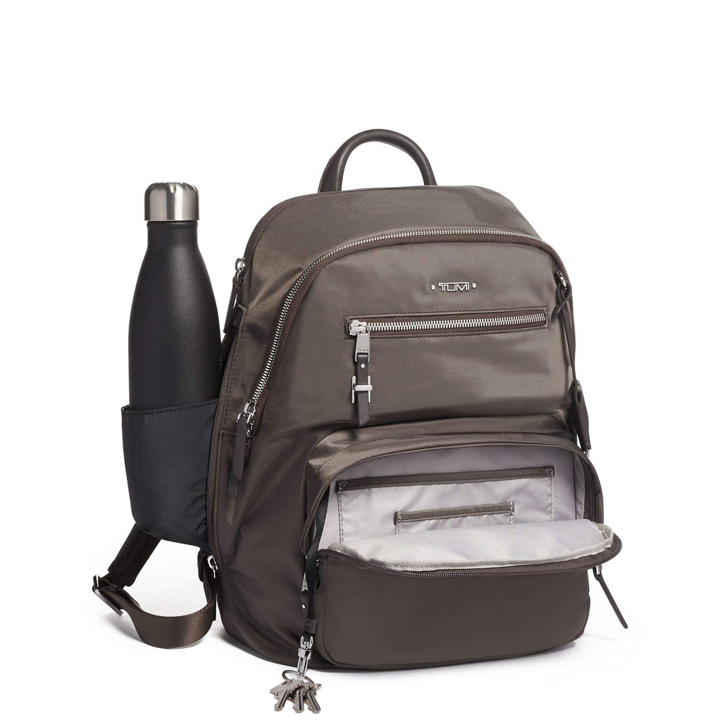 TUMI - Voyageur Hartford Laptop Backpack - 13 Inch Computer Bag For Women - Mink/Silver TUMI - Voyageur Hartford Laptop Backpack - 13 Inch Computer Bag For Women - Mink/Silver