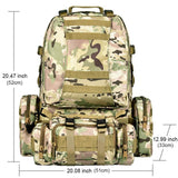 CVLIFE Military Tactical Backpack Survival Army Rucksack Assault Pack Molle Bag - backpacks4less.com