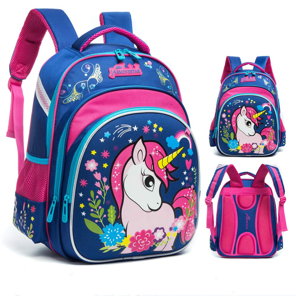 Meetbelify Big Kids Unicorn School Bags For Girls Elementary