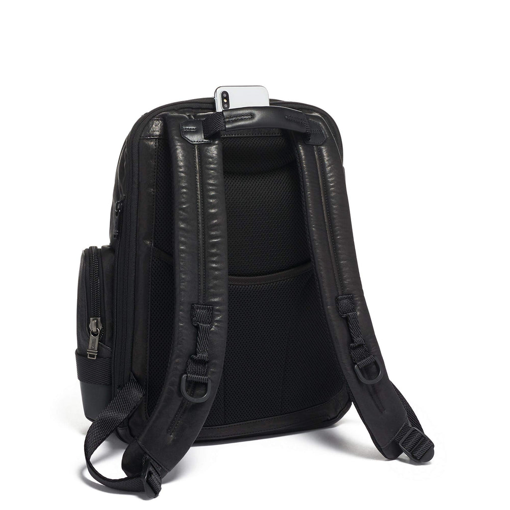 alpha bravo nathan expandable backpack leather TUMI - Alpha Bravo Nathan Leather Laptop Backpack - 15 Inch Computer Bag for Men and Women - Black