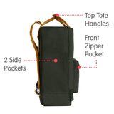 Fjallraven - Kanken Classic Backpack for Everyday, Deep Forest/Acorn - backpacks4less.com