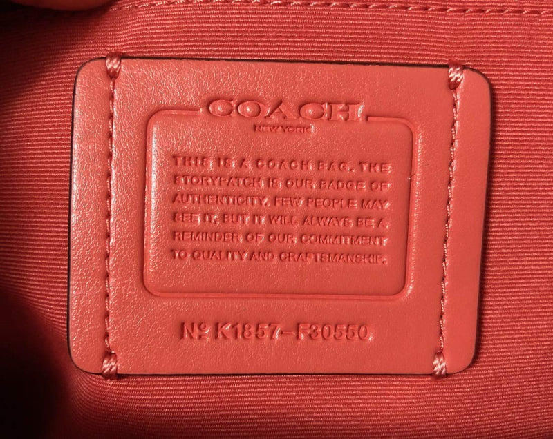 Coach F30550 Medium Charlie Backpack (SV/Coral) - backpacks4less.com