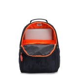 Kipling Seoul Large 15" Laptop Backpack Blue Camo - backpacks4less.com