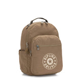 Kipling Seoul Large 15" Laptop Backpack Sand Sp - backpacks4less.com