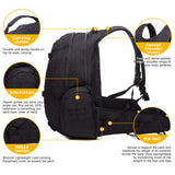 Mardingtop Tactical Backpack, Black 2.0, 52cm - backpacks4less.com