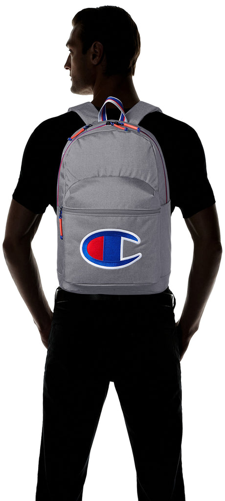 Champion Men's SuperCize Backpack, Grey, OS - backpacks4less.com