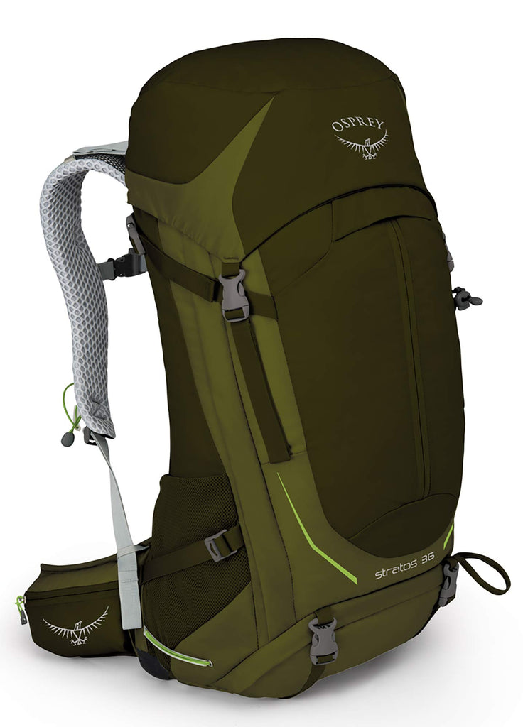 Osprey Packs Stratos 36 Backpack, Gator Green, S/M, Gators Green, Small/Medium - backpacks4less.com