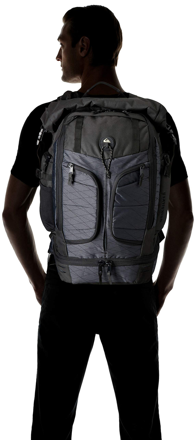 Quiksilver Men's CAPITAINE Backpack, black, 1SZ - backpacks4less.com