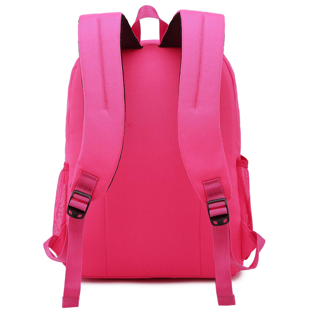 Abshoo Girls Solid Color Backpack For College Women Water Resistant School Bag (HotPink) - backpacks4less.com