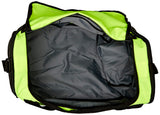 NIKE Brasilia Small Duffel - 9.0, Volt/Black/White, Misc - backpacks4less.com