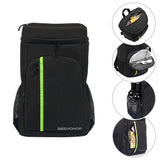 SEEHONOR Insulated Cooler Backpack Leakproof Soft Cooler Bag Lightweight Backpack with Cooler for Lunch Picnic Hiking Camping Beach Park Day Trips, 30 Cans (Black) - backpacks4less.com