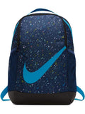 Nike Youth Nike Brasilia Backpack All Over Print Ho19, Blue Void/Blue Void/Blue Stardust, Misc - backpacks4less.com