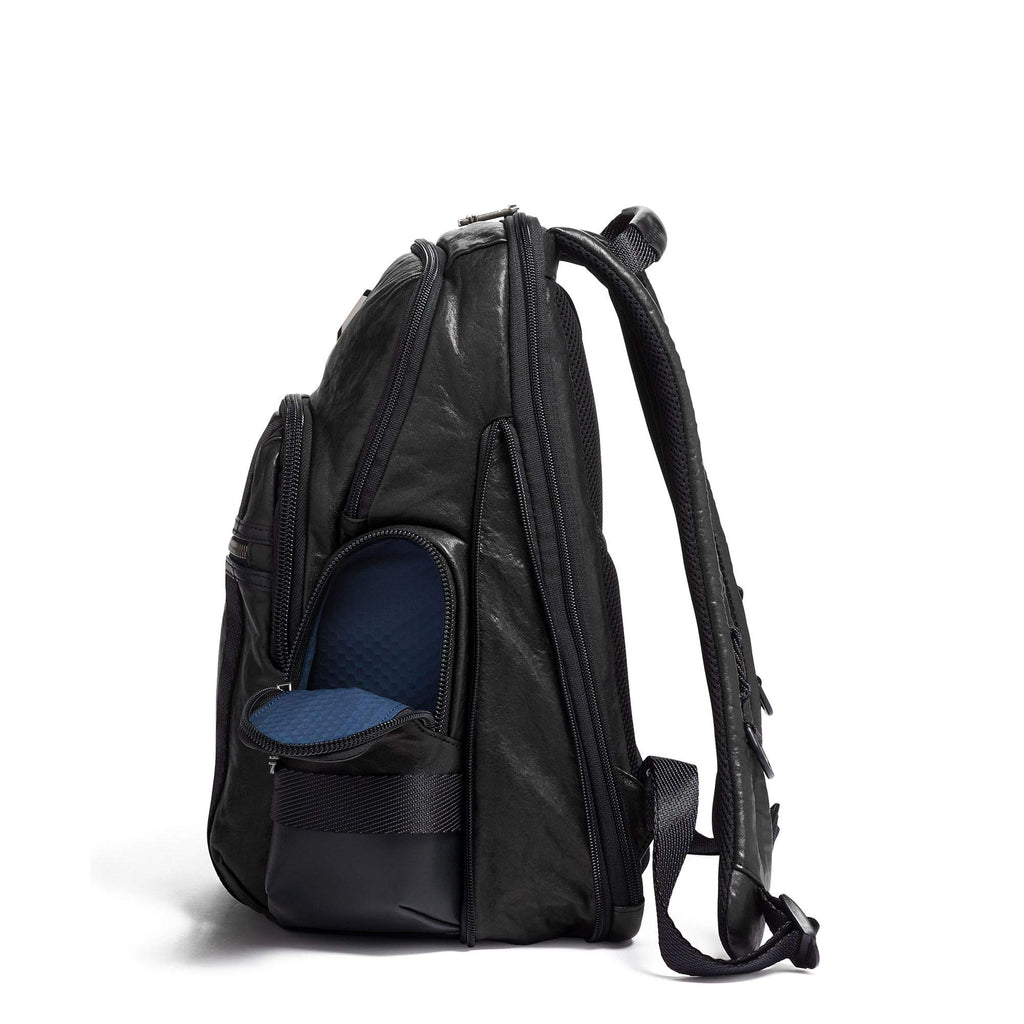 TUMI - Alpha Bravo Nathan Leather Laptop Backpack - 15 Inch Computer Bag for Men and Women - Black TUMI - Alpha Bravo Nathan Leather Laptop Backpack - 15 Inch Computer Bag for Men and Women - Black