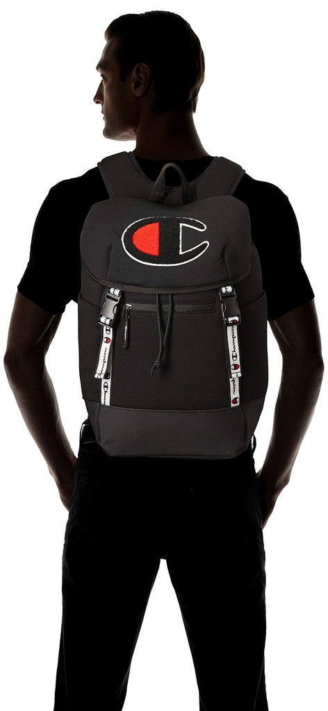 Champion Men's Top Load Backpack, Black, One Size - backpacks4less.com