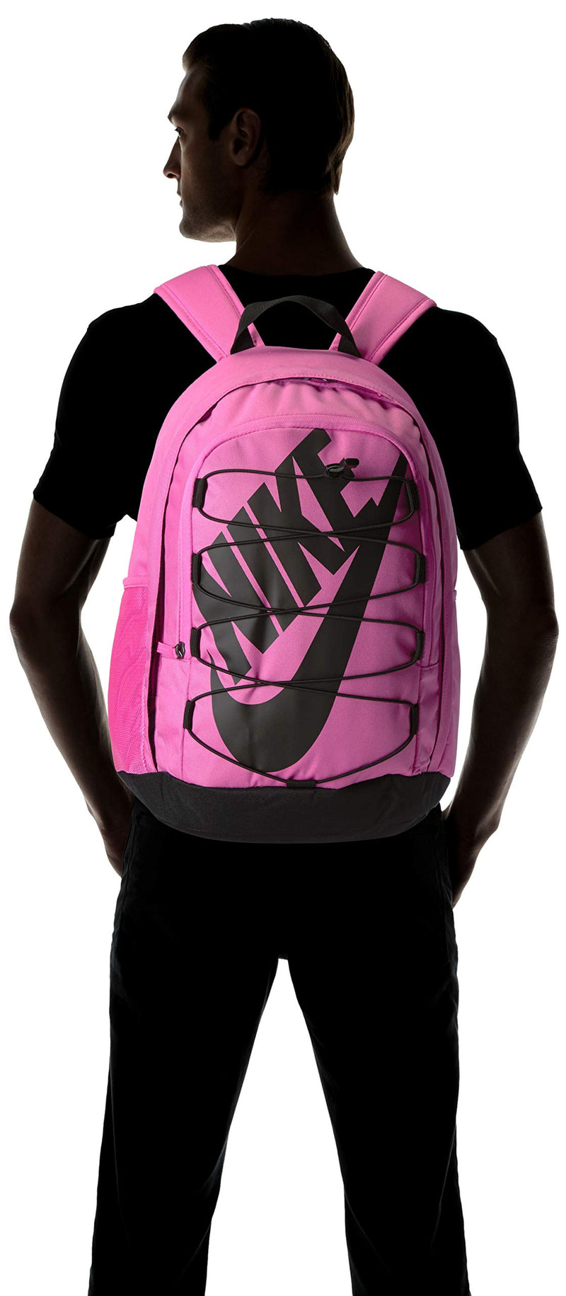 Nike Hayward 2.0 Backpack, Nike Backpack for Women and Men with Polyester Shell & Adjustable Straps,  China Rose/Black/Black - backpacks4less.com