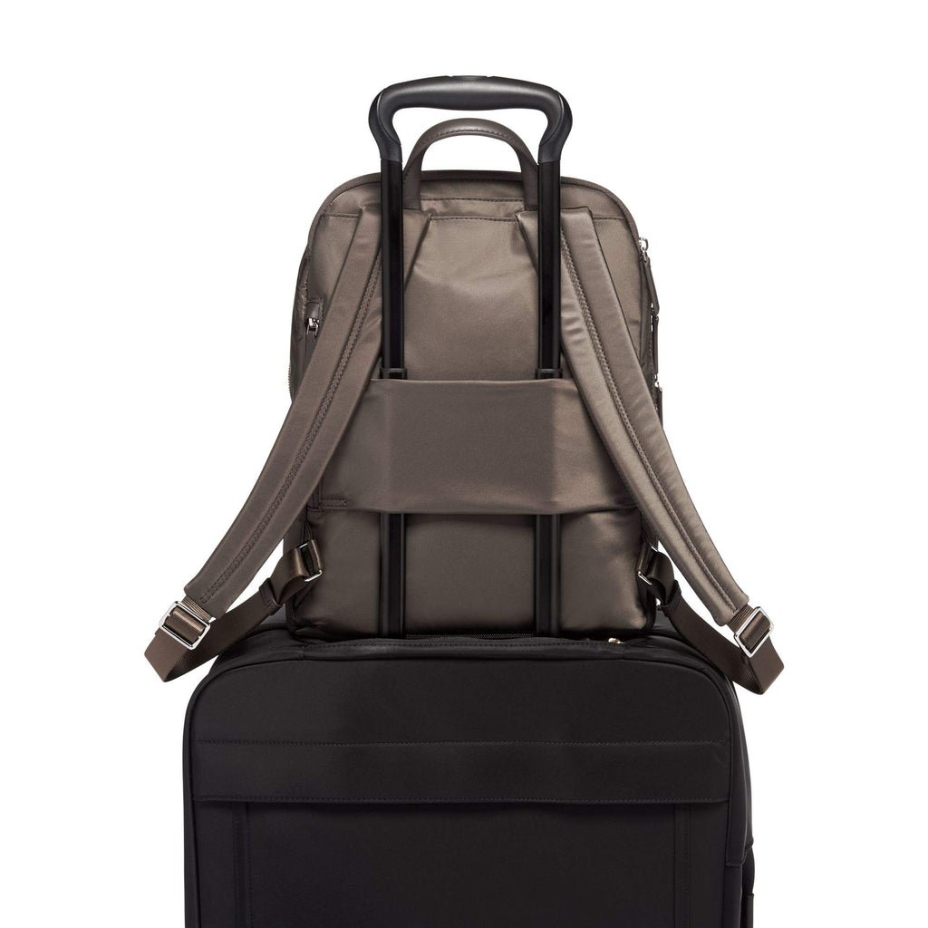tumi backpack mink TUMI - Voyageur Hartford Laptop Backpack - 13 Inch Computer Bag For Women - Mink/Silver