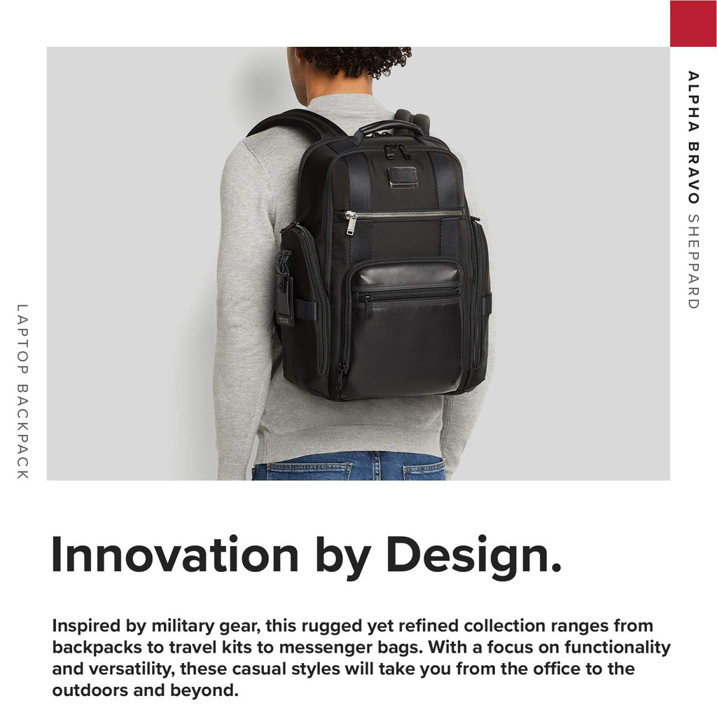 Necesitar anunciar Lectura cuidadosa TUMI - Alpha Bravo Sheppard Deluxe Brief Pack Laptop Backpack - 15 Inc–  backpacks4less.com