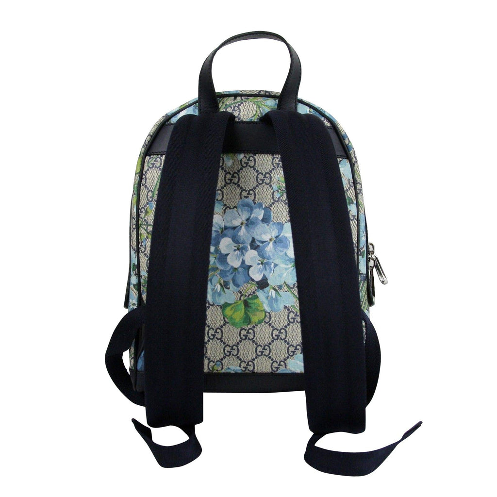 Gucci Unisex Beige/Blue Bloom GG Coated Canvas Small Backpack –