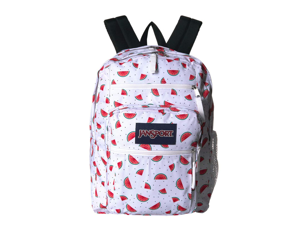 JanSport Big Student Backpack - Watermelon Rain - Oversized JanSport Big Student Backpack - Watermelon Rain - Oversized