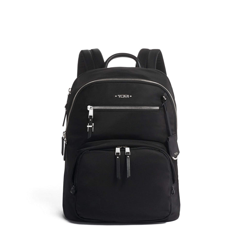 TUMI - Voyageur Hartford Laptop Backpack - 13 Inch Computer Bag For Women - Black/Silver - backpacks4less.com