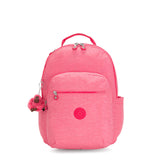 Kipling Seoul Large 15" Laptop Backpack Fiesta Pink - backpacks4less.com