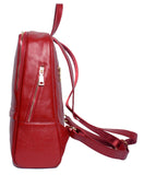 Coolcy Hot Style Women Real Genuine Leather Backpack Fashion Bag (Wine) - backpacks4less.com