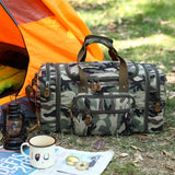 Plambag Canvas Duffle Bag for Travel, 50L Duffel Overnight Weekend Bag(Camouflage) - backpacks4less.com